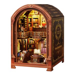 World Bookstore Book Nook Miniature Dollhouse_1