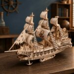 Flying Dutchman Ghost Ship 3D Wooden Puzzle_2