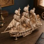 Flying Dutchman Ghost Ship 3D Wooden Puzzle_4