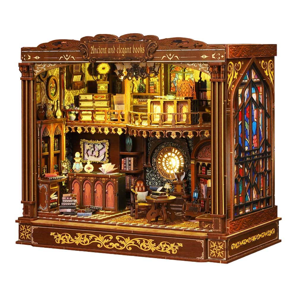 Ancient And Elegant Books Book Nook Miniature Dollhouse_1 Ancient And Elegant Books Book Nook Miniature Dollhouse_1