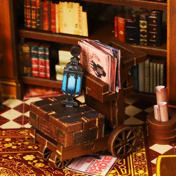 Ancient And Elegant Books Book Nook Miniature Dollhouse_Description_5