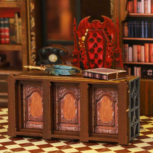 Ancient And Elegant Books Book Nook Miniature Dollhouse_Description_8