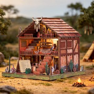 Plume Mountain Retreat DIY Miniature Dollhouse_2