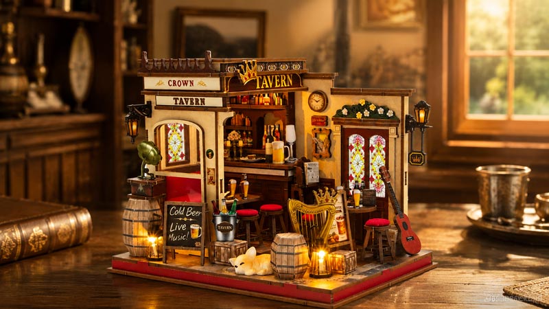 Crown Tavern DIY Miniature Dollhouse_Description_1