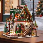Snowy Christmas Lodge DIY Miniature Dollhouse_3