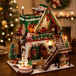 Snowy Christmas Lodge DIY Miniature Dollhouse_4