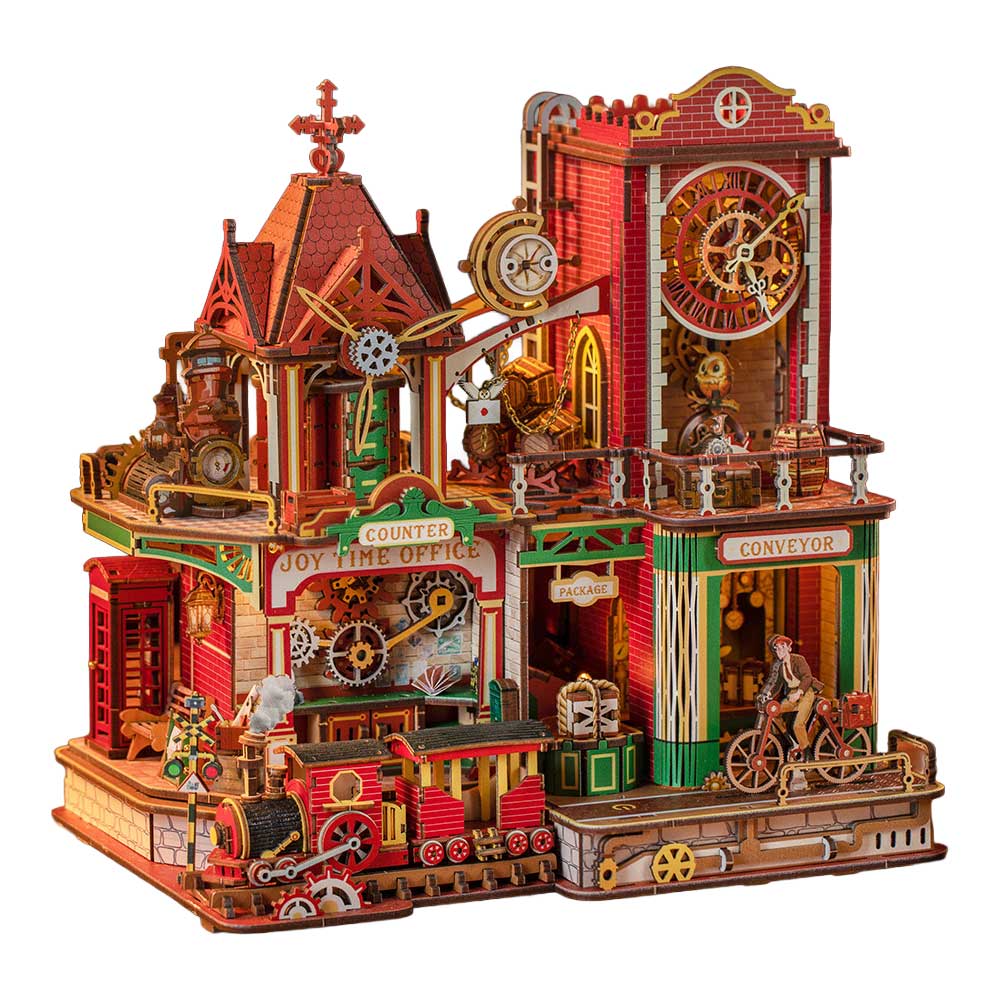 Time Post Office 3D Wooden Puzzle_1 Time Post Office 3D Wooden Puzzle_1
