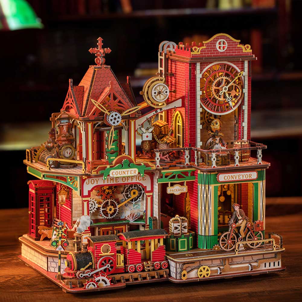 Time Post Office 3D Wooden Puzzle_2 Time Post Office 3D Wooden Puzzle_2