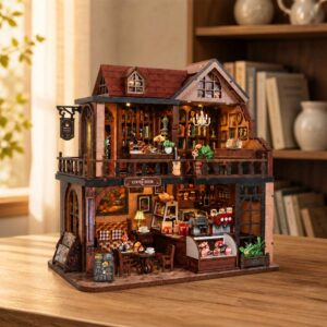 Norren Book Cafe DIY Miniature Dollhouse_2