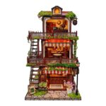 Time Layered Book Cafe DIY Miniature Dollhouse_1