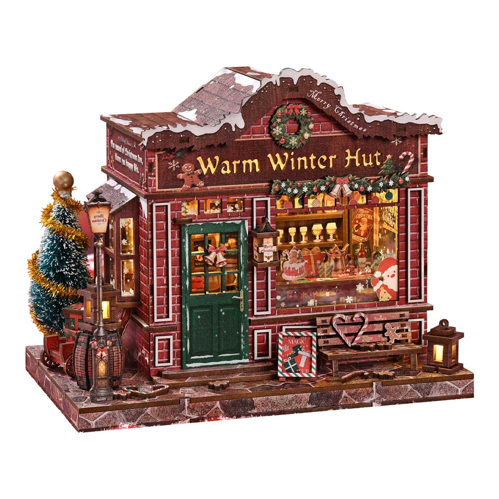 Warm Winter Hut DIY Miniature Dollhouse_1 Warm Winter Hut DIY Miniature Dollhouse_1