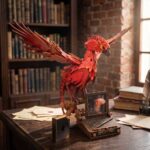 Flaming Phoenix 3D Wooden Puzzle_3