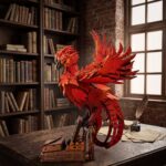 Flaming Phoenix 3D Wooden Puzzle_4