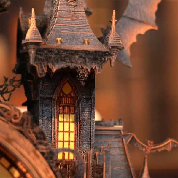 Halloween Castle Clock 3D Wooden Puzzle_Description_3