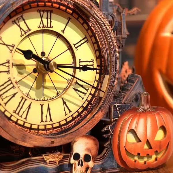 Halloween Castle Clock 3D Wooden Puzzle_Description_7