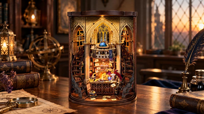 Magic Collection Chamber Book Nook Miniature Dollhouse_Description_1
