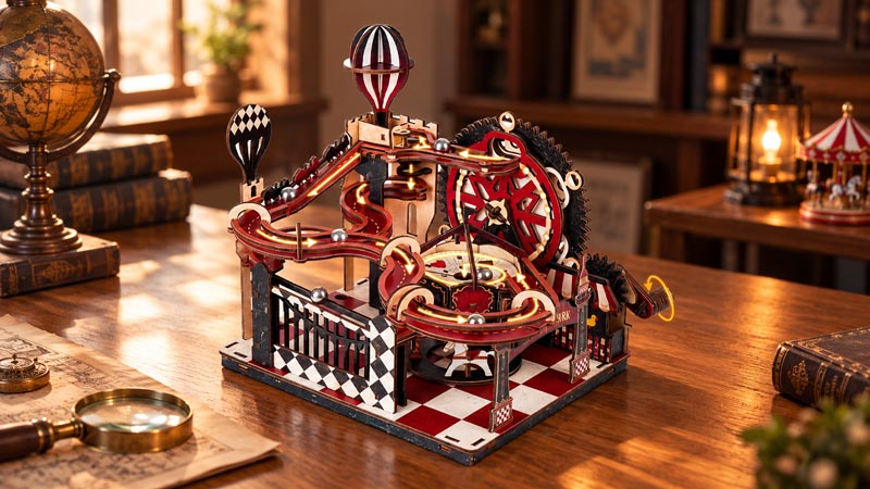 Rhapsody Playground Marble Run 3D Wooden Puzzle_Description_1
